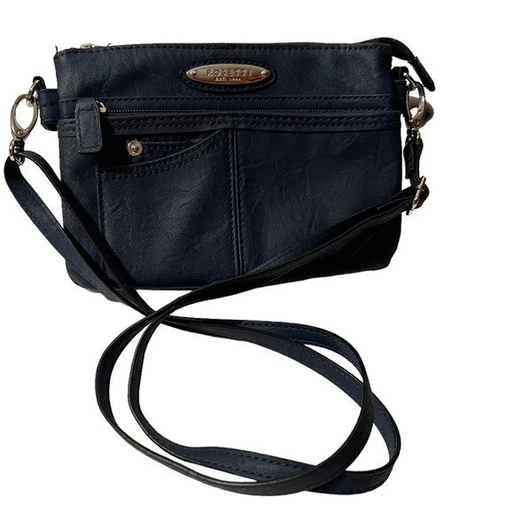 Rosetti Handbags - Rosetti Navy Blue Crossbody Bag with an Adjustable and Removable Strap